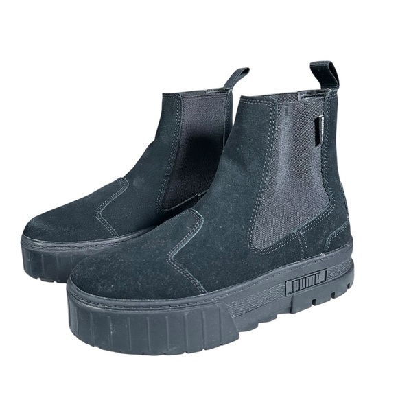 PUMA Mayze Chunky Lug Sole Chelsea Suede Boots - Picture 5 of 11